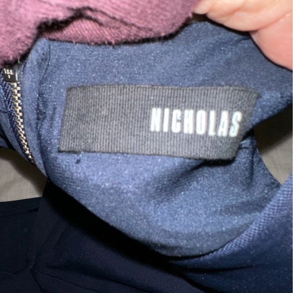 Nicholas Blue Wrap Cut Out Dress (D2) - Picture 4 of 8